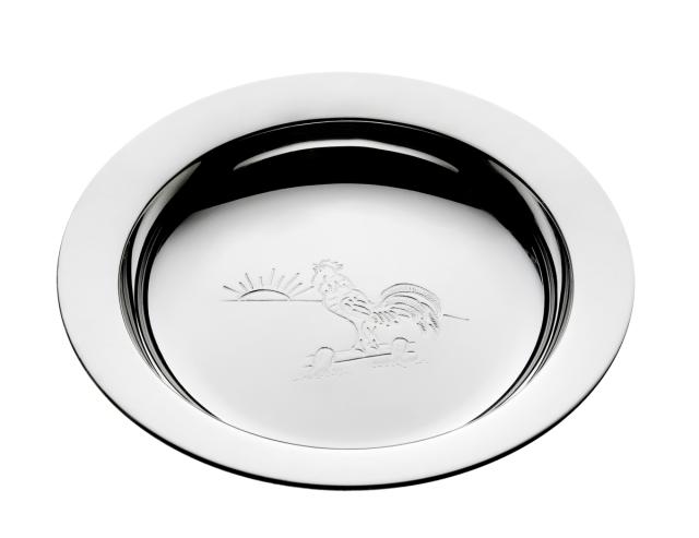 ROOSTER, HEN, CHIKEN<br> Hen Child plate,chased