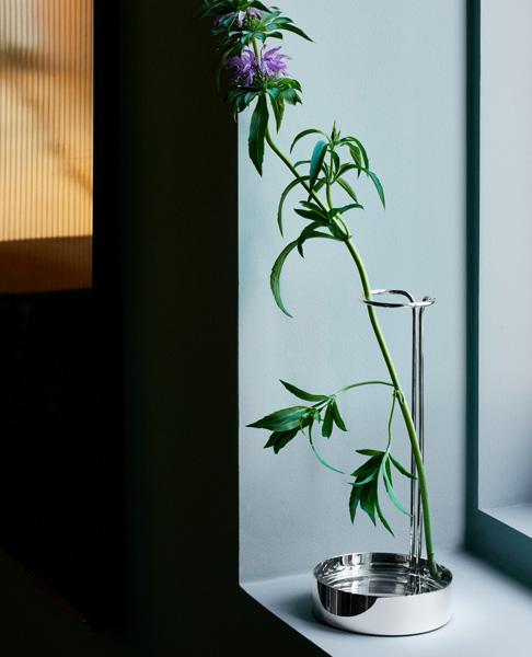 KADO<br>Vase, silverplated brass