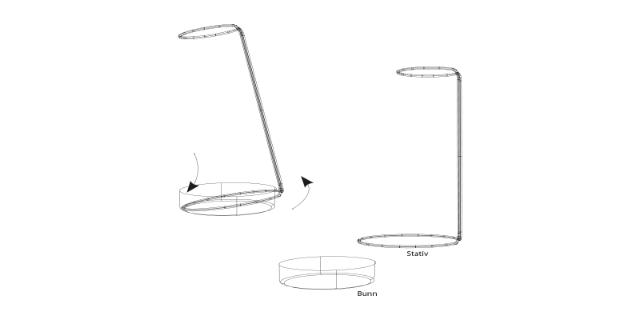 KADO<br>Vase, silverplated brass
