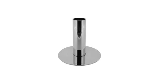 CIRCLE<br>Candle holder, silverplated brass