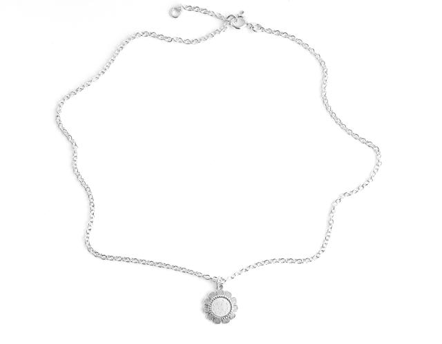 WONDERFLOWER<br>Necklace 2 mm, shiny white