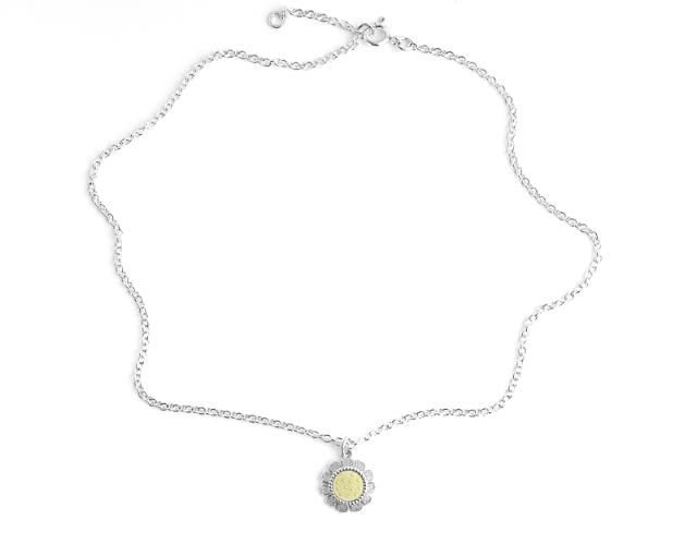 WONDERFLOWER<br>Necklace 2 mm, yellow sun