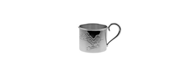 ROOSTER, HEN, CHICKEN<br>Hen Child cup, chased