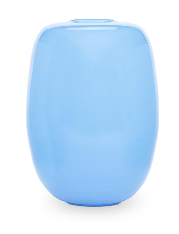 DEW  Vase, blue crystal