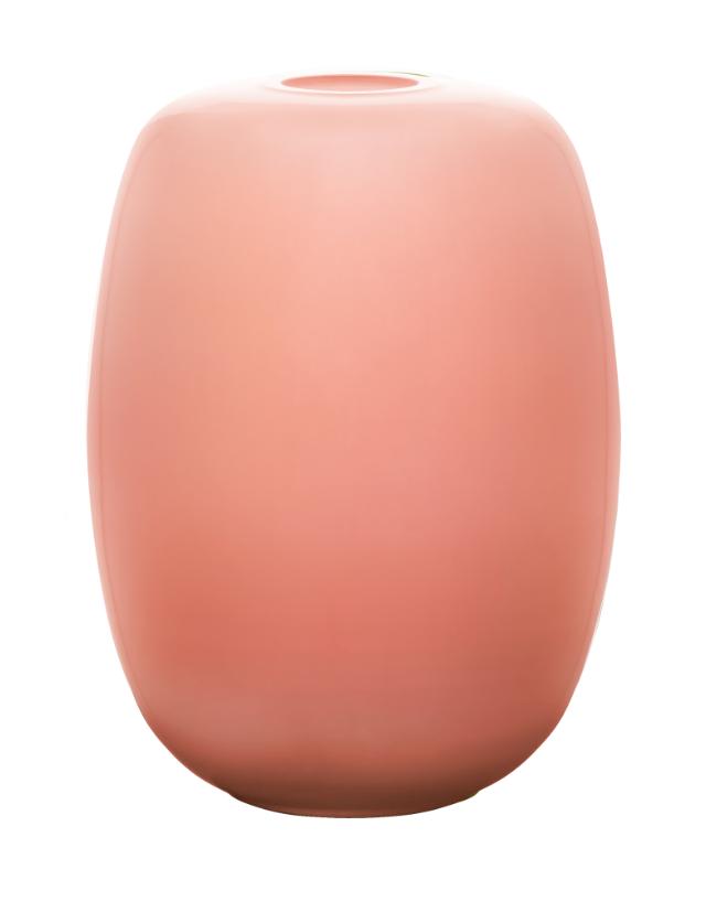 DEW Vase, evening pink crystal