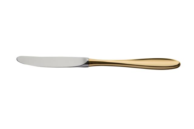 OSEBERG Luncheon knife,gold plated matte