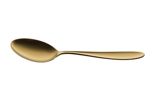 OSEBERG Coffe spoon, gold plated matte finish