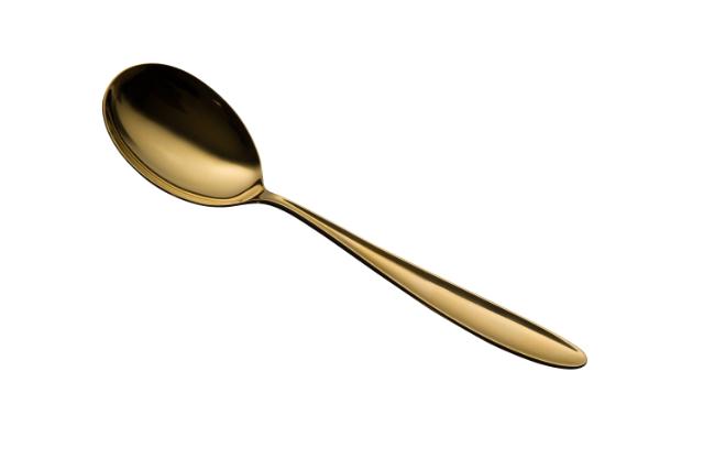 OSEBERG Salad/cream spoon, gold plated