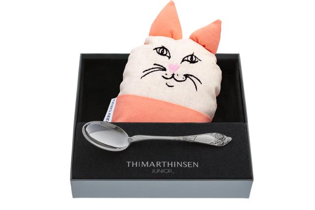 EMBOSSED ROSE My Babtism spoon, gift set