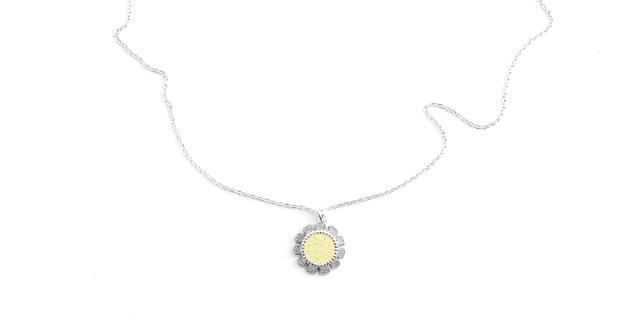 WONDERFLOWER<br>Necklace, yellow sun