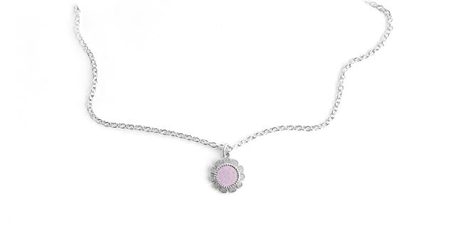 WONDERFLOWER<br>Necklace 2 mm, pink sky