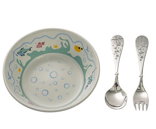 HAPPY FISHING<br> Child spoon and fork Gift set