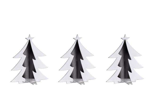 CHRISTMAS TREE Silverplated
<br>
3 pcs
