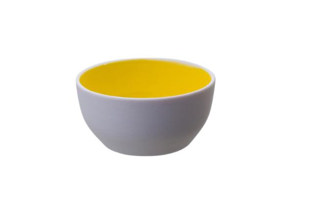 HANDMADE SPICE AND HERB POT
White and yellow