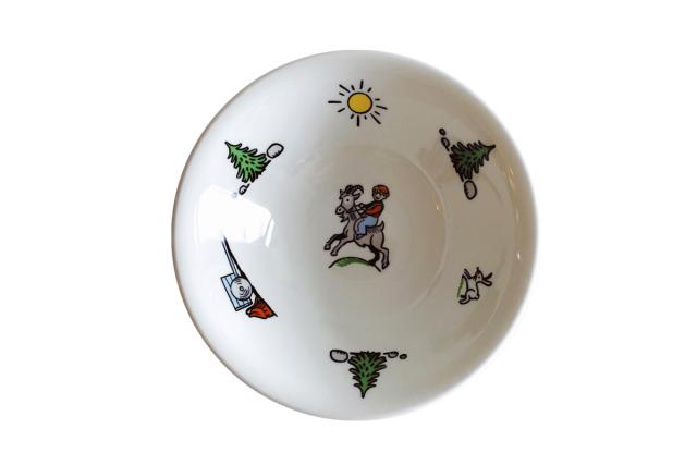 THE BOY AND THE GOAT<br>Bowl, porcelain