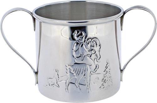 THE BOY AND THE GOAT<br> Child cup, two handles